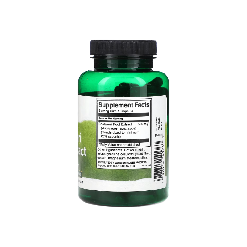 Shatavari Root Extract, 500mg - 120 caps