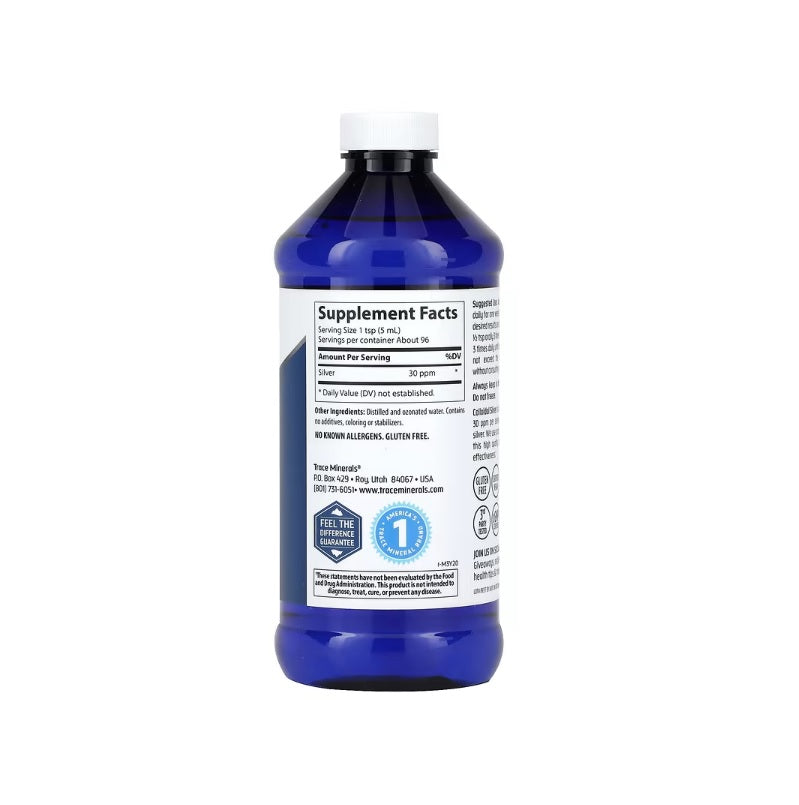 Colloidal Silver, 30ppm - 473 ml. - Trace Minerals