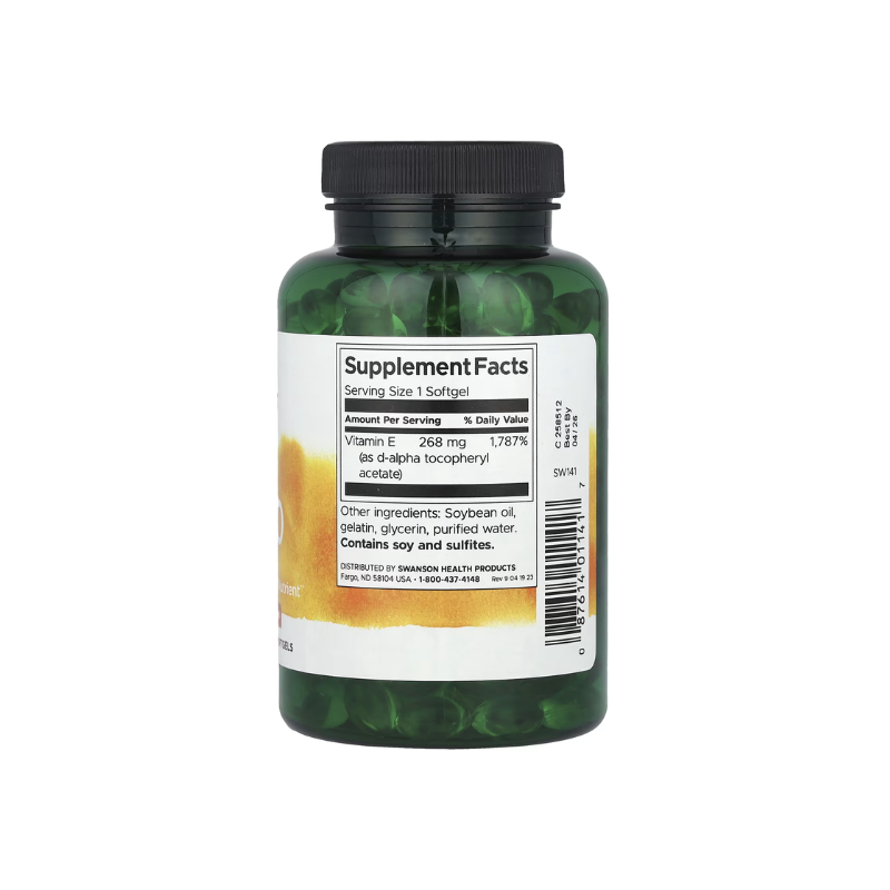 Vitamin E, 400 IU - 250 softgels - Swanson