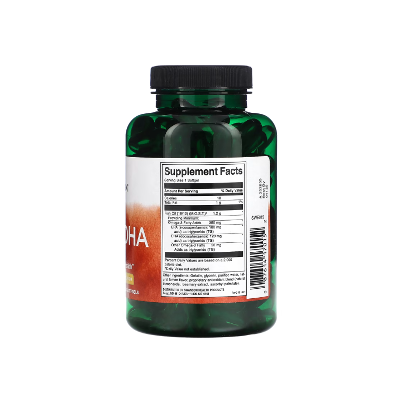 EPA &amp; DHA, Lemon - 120 softgels