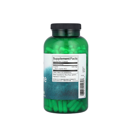 L-Lysine, 500mg Free-Form - 300 caps -Swanson