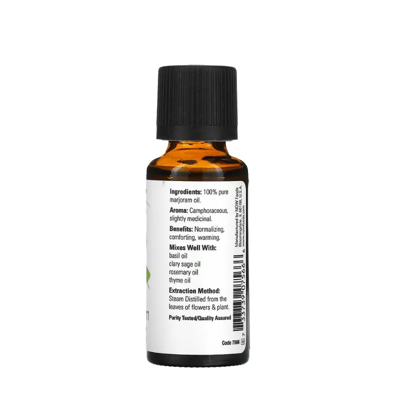 Essential Oil, Marjoram Oil - 30 ml. - Now Foods