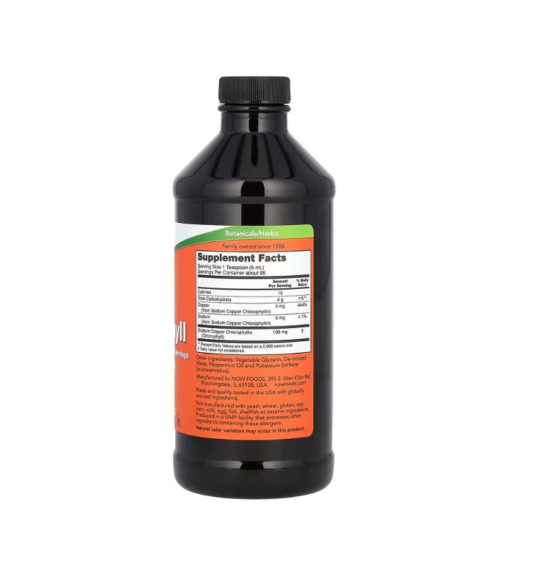 Chlorophyll Liquid - 473 ml - Now Foods