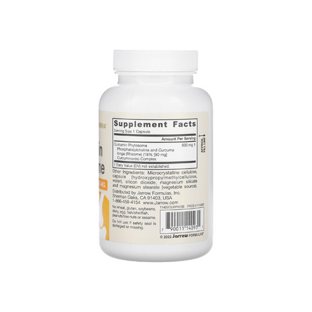 Curcumin Phytosome (Meriva), 500mg - 120 vcaps - Jarrow Formulas