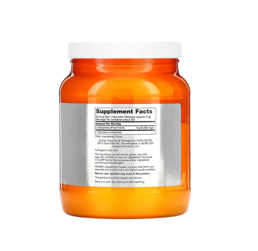 L-Glutamine, 5000mg (Powder) - 1000 grams&nbsp;- NOW Foods