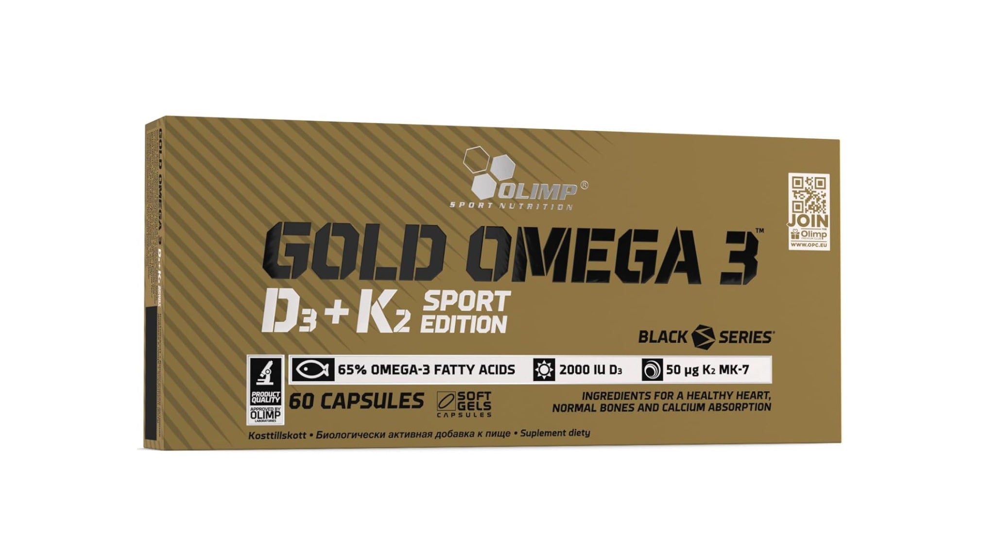 Gold Omega 3 D3 + K2 Sport Edition - 60 caps - Olimp Nutrition &nbsp;