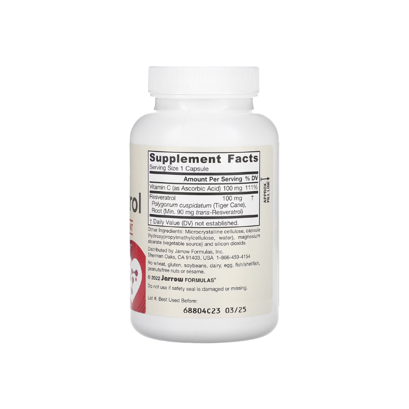 Resveratrol, 100mg - 120 vcaps - Jarrow Formulas