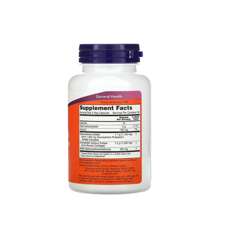 Glucosamine &amp; Chondroitin with MSM - 90 caps - NOW Foods