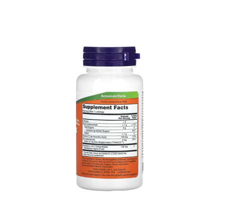 Sambucus Zinc-C - 60 lozenges - NOW Foods