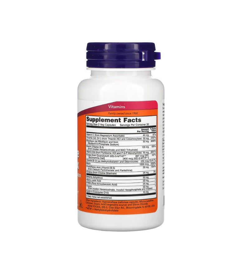 Co-Enzyme B-Complex - 60 vcaps- Now Foods