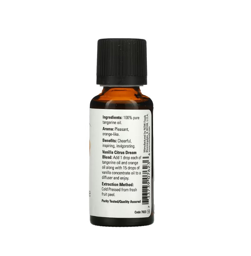 Essential Oil, Tangerine Oil - 30 ml. - Now Foods&nbsp;