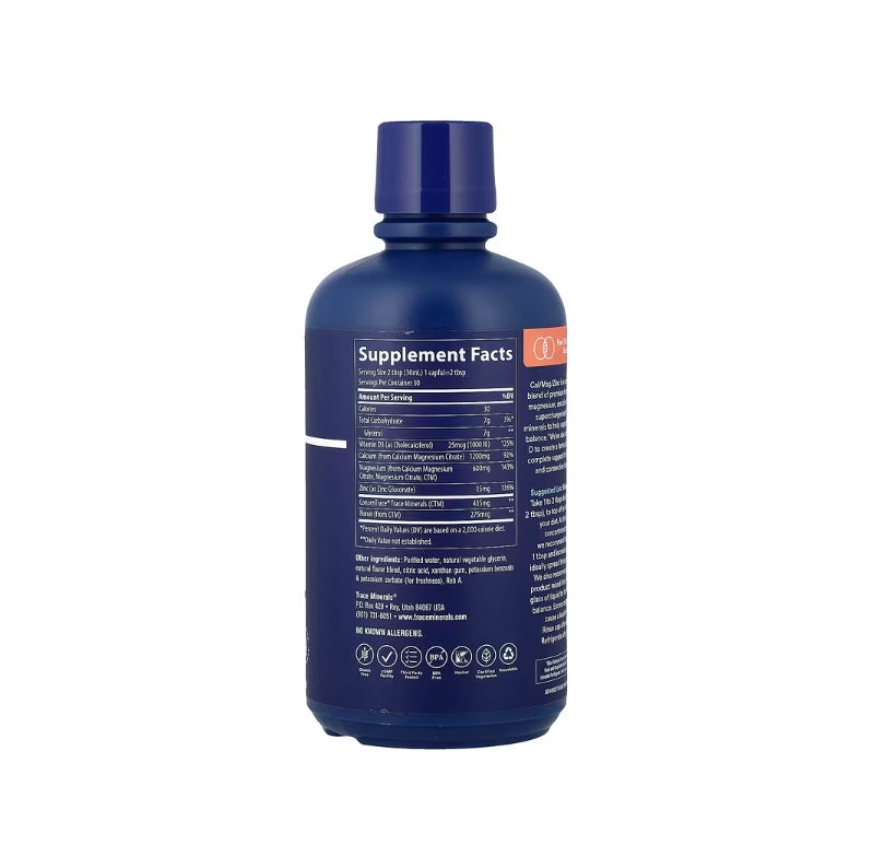 Liquid Cal/Mag/Zinc, Strawberry - 946 ml. - Trace Minerals