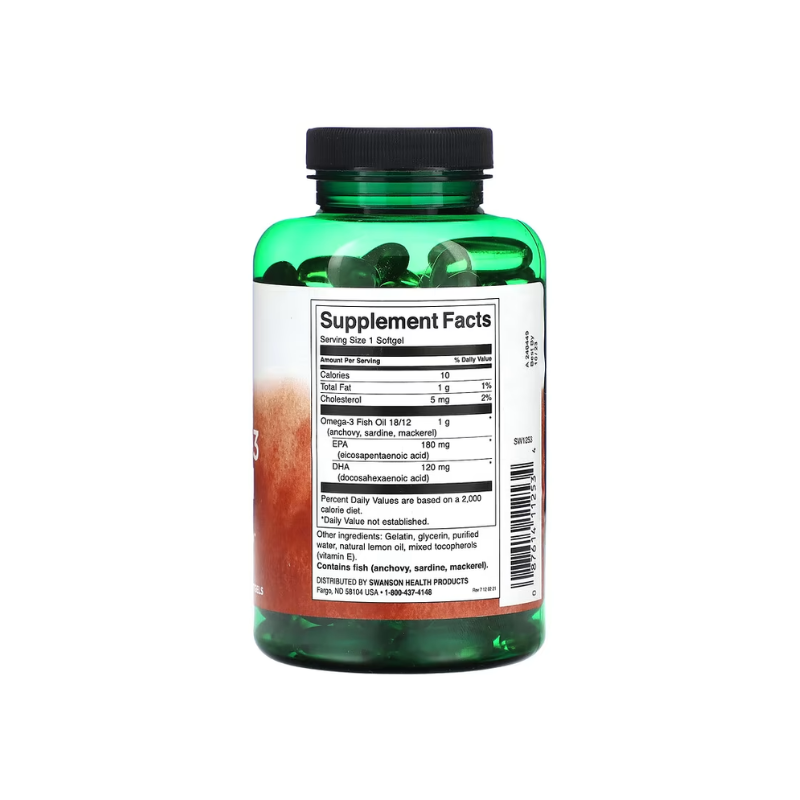 Omega-3 Fish Oil, Lemon - 150 softgels