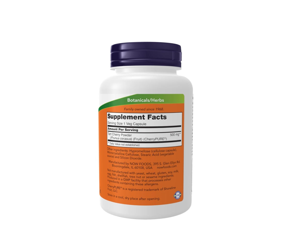 Tart Cherry, 500mg - 90 vcaps - NOW Foods