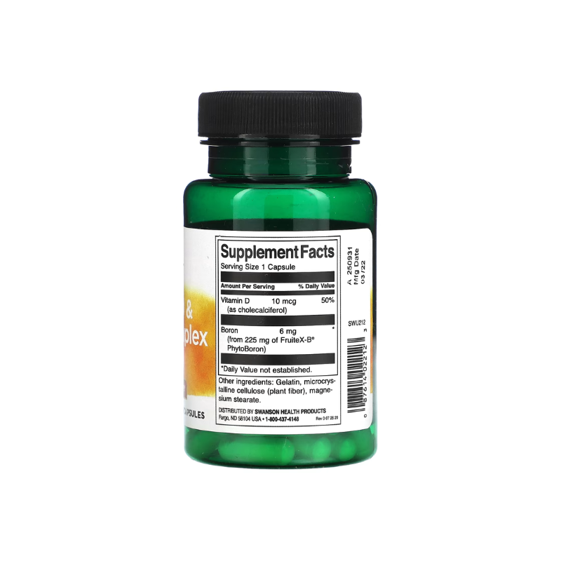 Vitamin D &amp; Boron Complex - 60 caps - Swanson