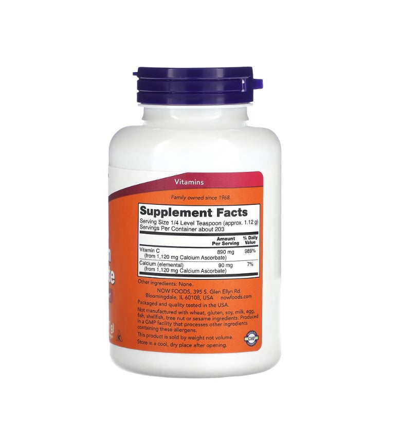 Calcium Ascorbate, Pure Buffered Powder - 227 grams - Now Foods