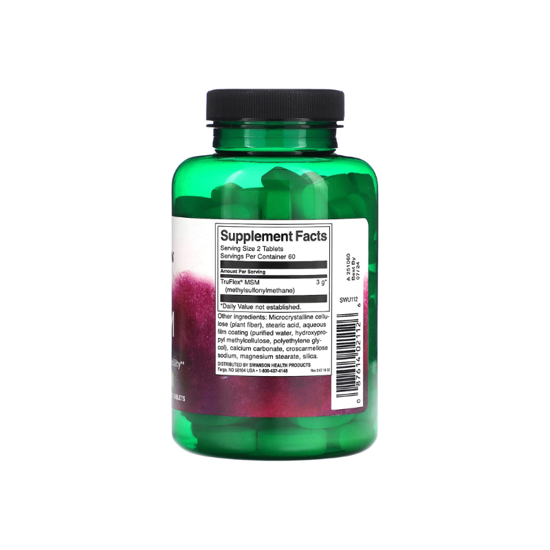 MSM Methylsulfonylmethane, 1500mg - 120 tablets - Swanson