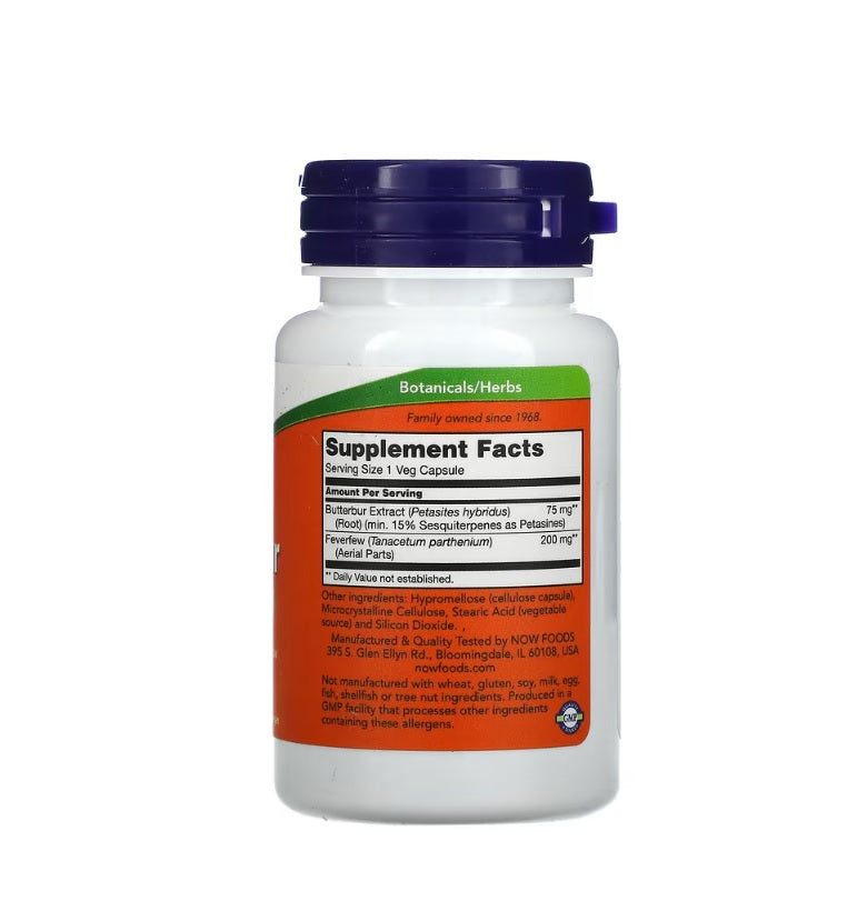 Butterbur - 60 vcaps - NOW Foods