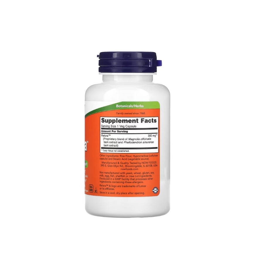 Relora, 300mg - 120 vcaps - NOW Foods