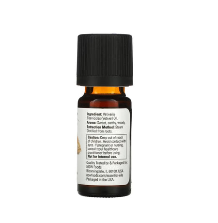 Essential Oil, Vetiver Oil - 10 ml. - Now Foods