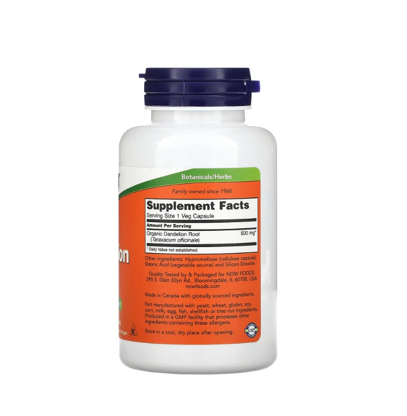 Dandelion Root, 500mg - 100 vcaps - Now Foods