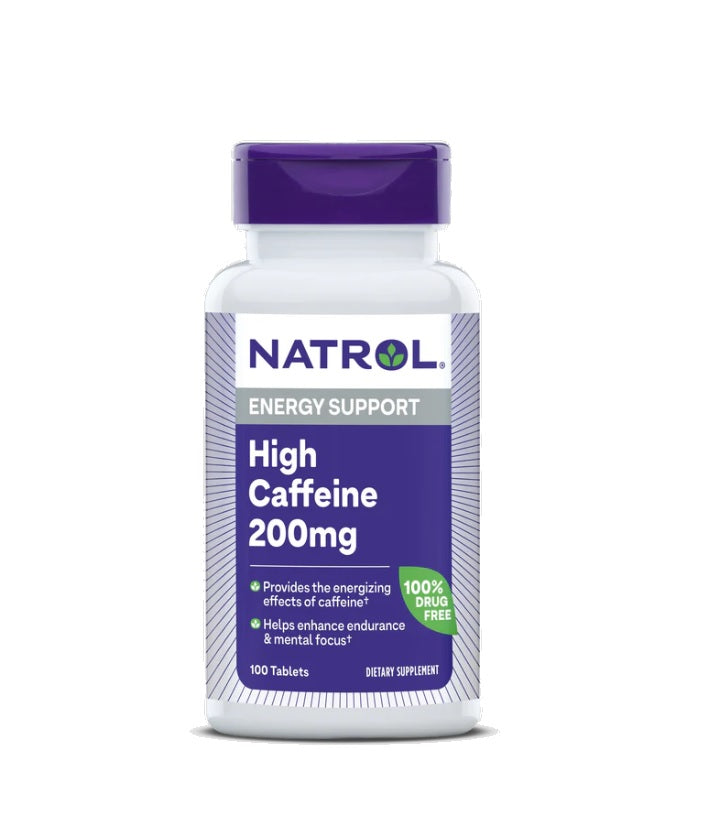 High Caffeine, 200mg - 100 tablets - Natrol