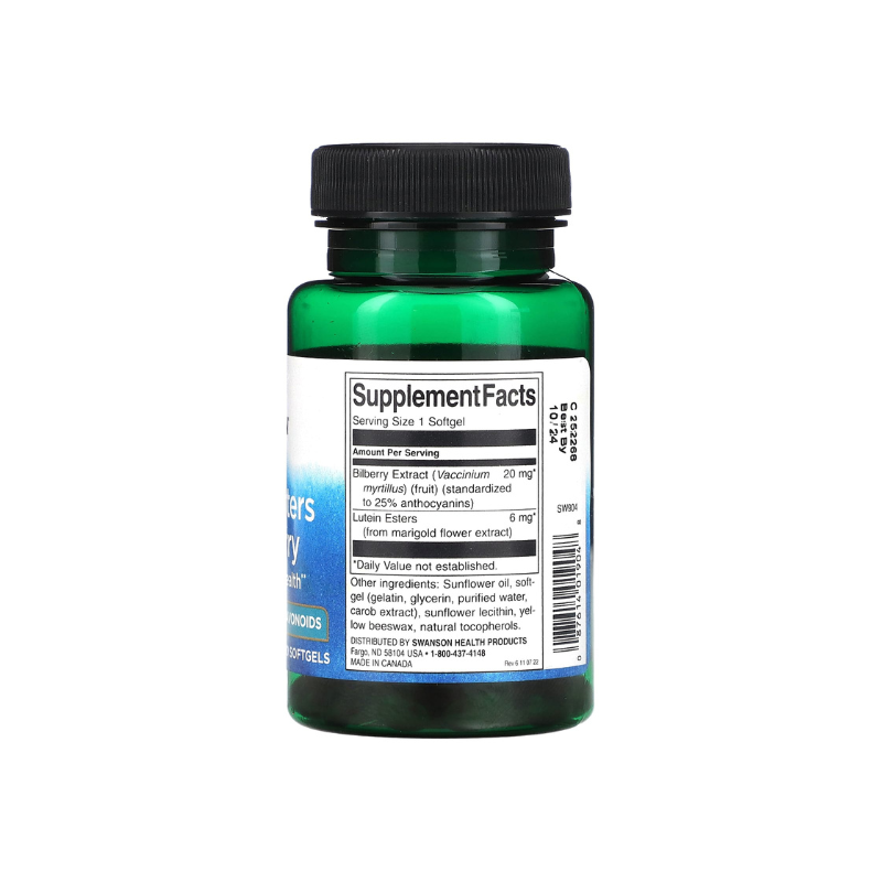 Lutein Esters &amp; Bilberry - 120 softgels - Swanson