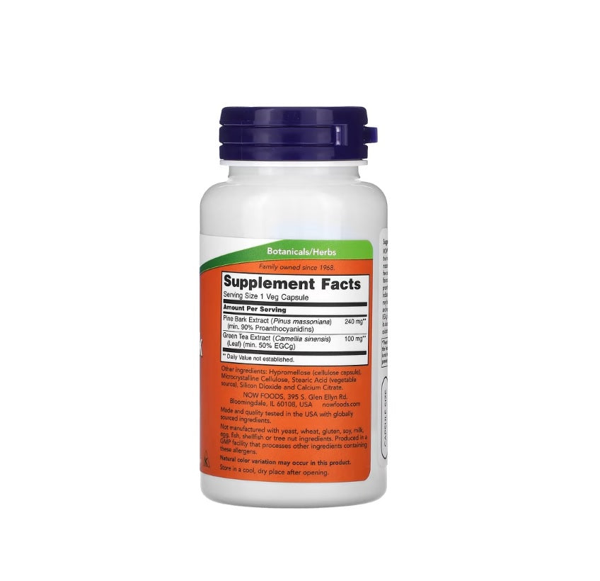 Pine Bark Extract, 240mg - 90 vcaps - NOW Foods