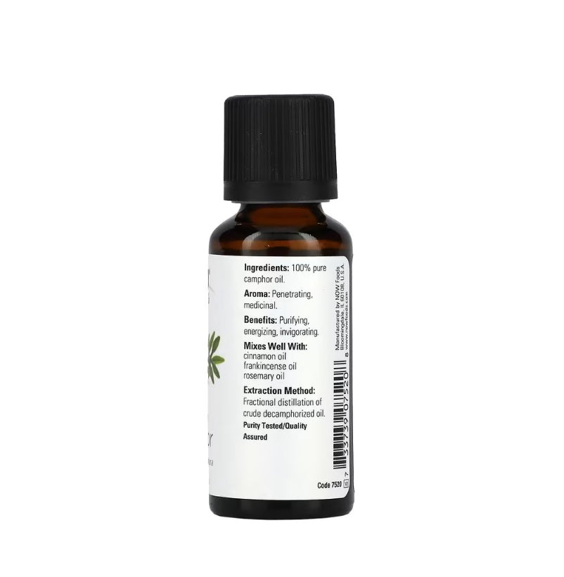 Essential Oil, Camphor Oil - 30 ml. - Now Foods