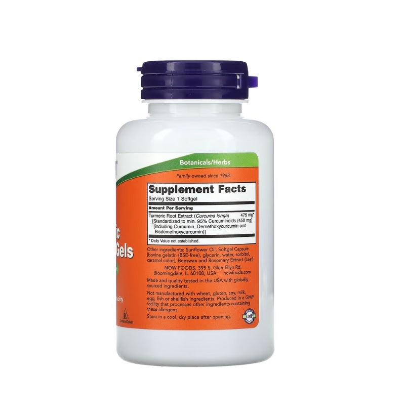 Curcumin - 60 softgels - Now Foods