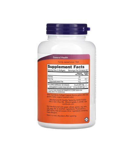 CLA, 800mg - 180 softgels - Now Foods