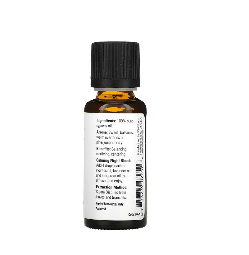 Essential Oil, Cypress Oil - 30 ml. - Now Foods