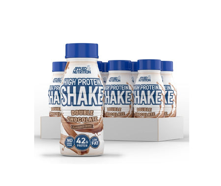 High Protein Shake, Double Chocolate - 8 x 500 ml. - Applied Nutrition