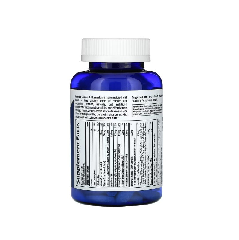 Complete Calcium &amp; Magnesium 1:1 - 120 tablets - Trace Minerals