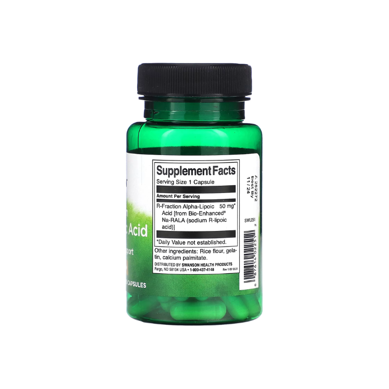 R-Fraction Alpha Lipoic Acid, 50mg - 60 caps