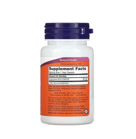 CoQ10, 60mg - 60 vcaps - Now Foods