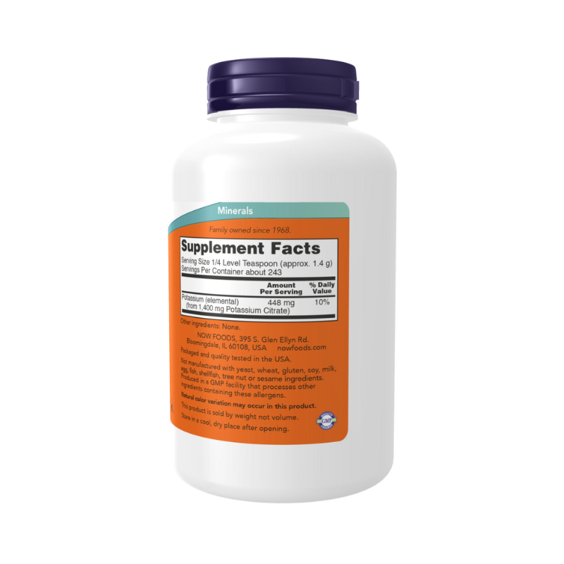 Potassium Citrate, Pure Powder - 340 grams