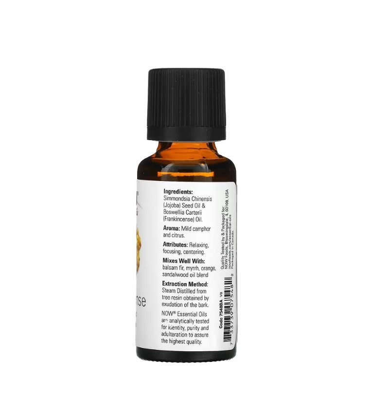 Essential Oil, Frankincense Oil 20% Oil Blend - 30 ml. - Now Foods