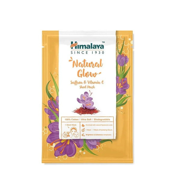 Natural Glow Saffron &amp; Vitamin C Sheet Mask - 30 ml. - Himalaya