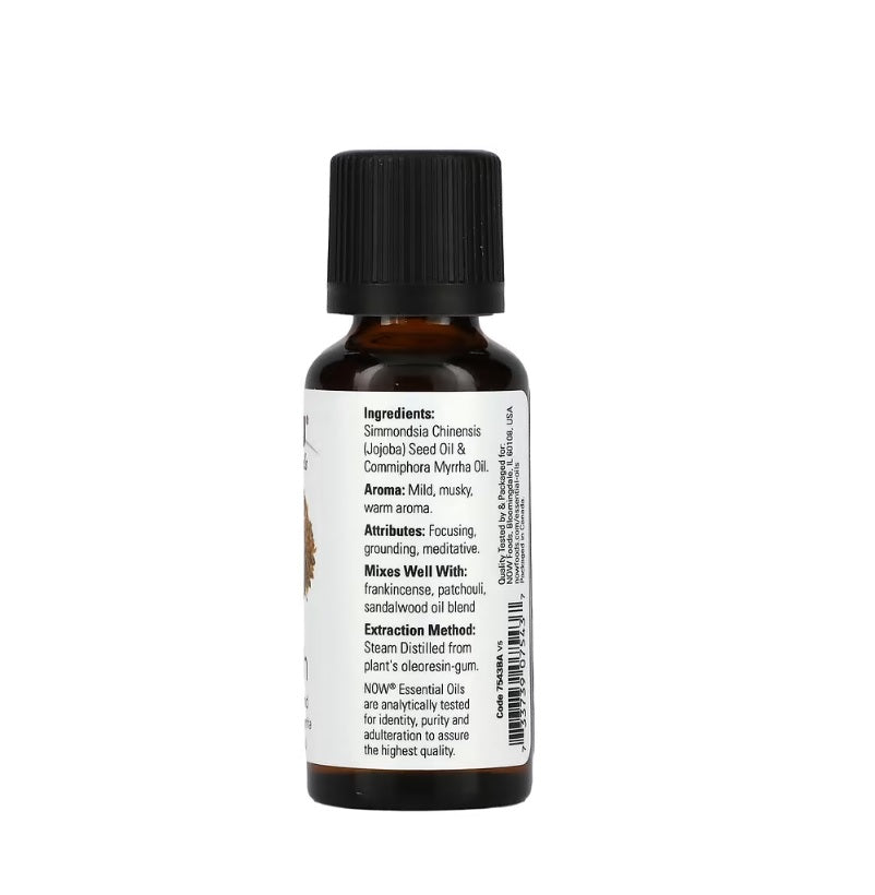 Essential Oil, Myrrh Oil Blend - 30 ml. - Now Foods