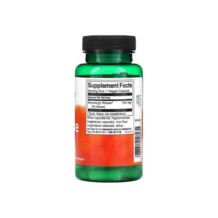 Ribose, 750mg - 60 vcaps - Swanson