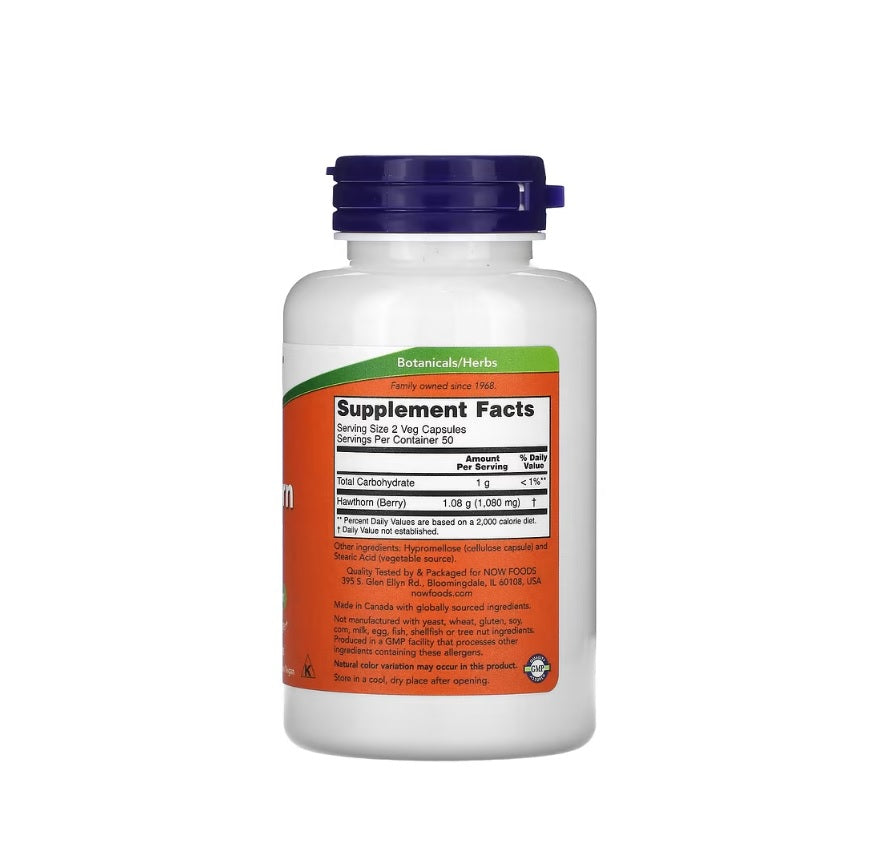 Hawthorn Berry, 540mg - 100 vcaps - Now Foods