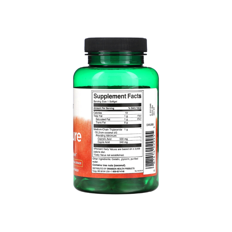 MCT Pure, 1000mg - 90 softgels - Swanson