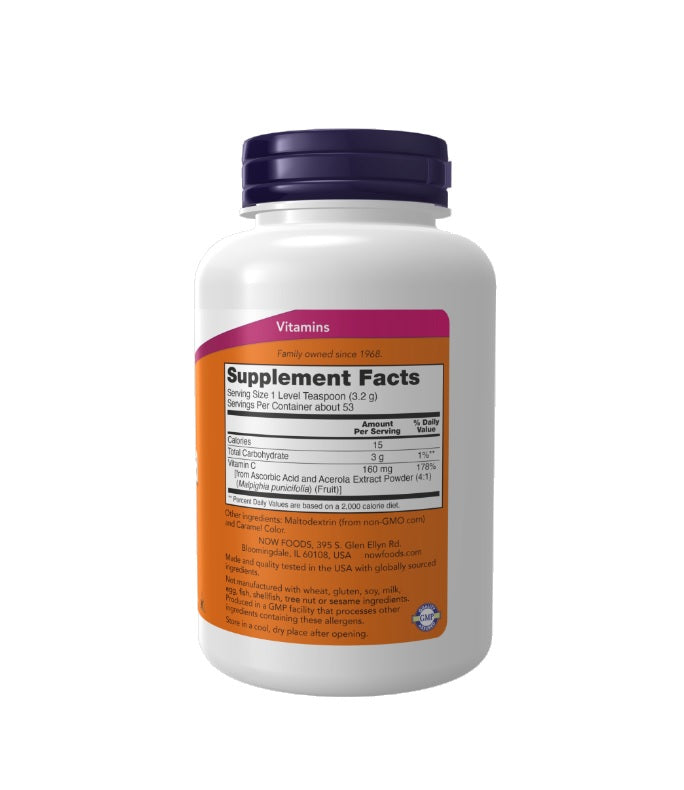 Acerola, 4:1 Extract Powder - 170 grams-NOW Foods