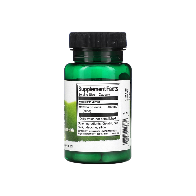 Full Spectrum Mucuna Pruriens, 400mg - 60 caps - Swanson