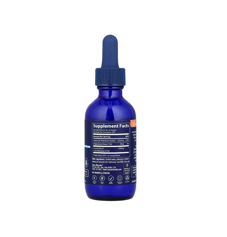 Ionic Iodine, 225mcg - 59 ml. - Trace Minerals