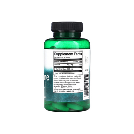 L-Carnitine, 500mg - 100 tablets - Swanson