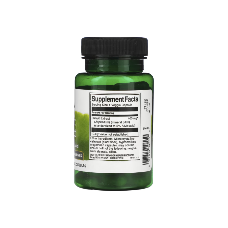 Shilajit Extract, 400mg - 60 vcaps