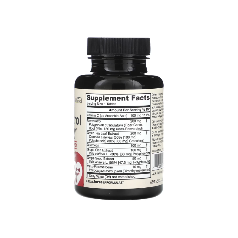 Resveratrol Synergy, 200mg - 60 tablets - Jarrow Formulas