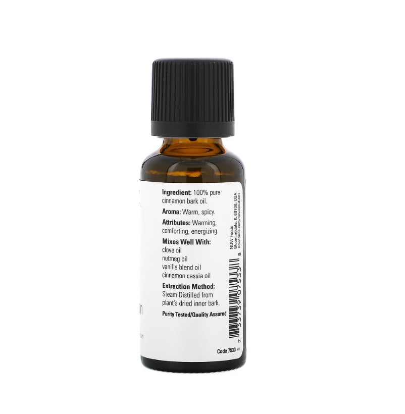 Essential Oil, Cinnamon Bark Oil - 30 ml. - Now Foods